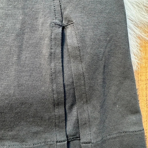 Lululemon Cotton Wrap-Front T-Shirt Dress Black - Picture 7 of 9